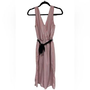 One ❤️ Clothing Los Angeles Striped V-Neck Sleeveless Cropped Wide Leg Jumpsuit